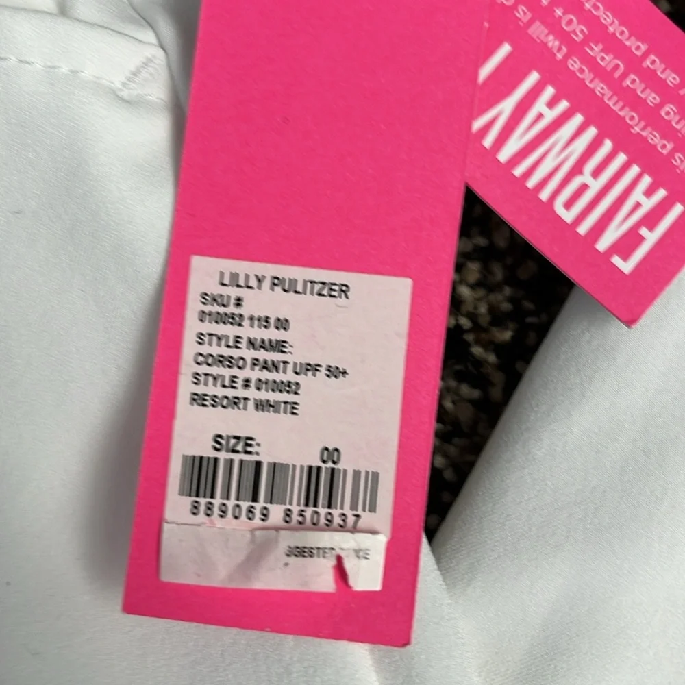 Lilly Pulitzer Corso Resort White Pant, NWT - Picture 3 of 7